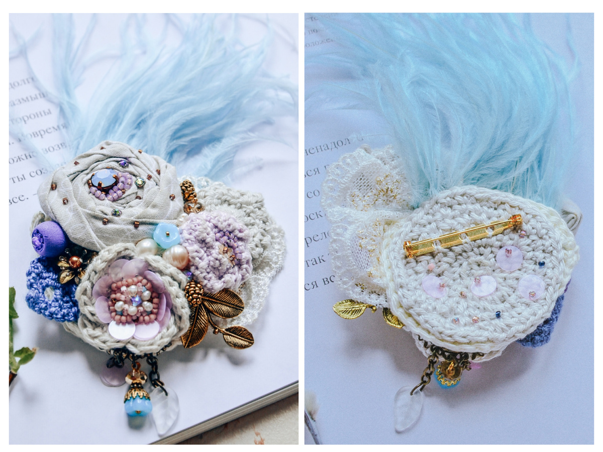 Как пример, фото моей броши