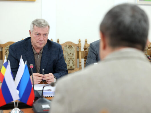    Василий Голубев на совещании в ЛНР // фото: donland.ru