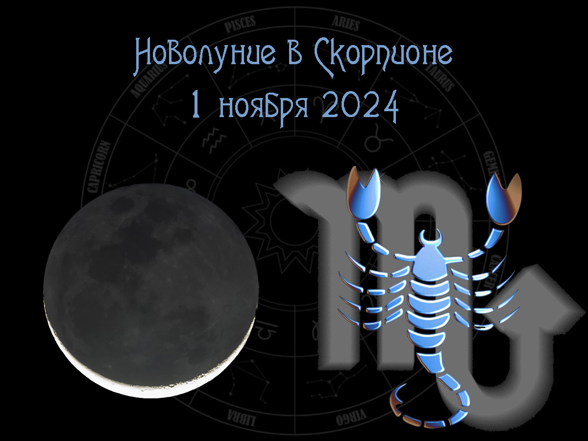 Астрологический прогноз, новолуние в Скорпионе 1 ноября 2024 года