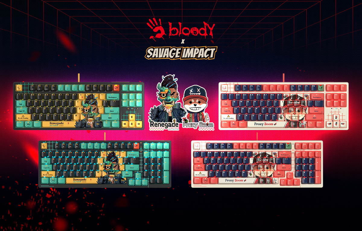 Новые модели выпущены в рамках коллаборации Bloody и Savage Impact.