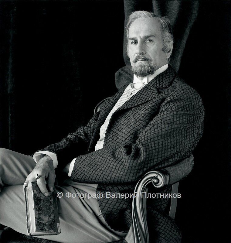 Владимир Зельдин на съемках фильма Андрона Кончаловского «Дяд Ваня», 1970 г. Фото Валерия Плотникова