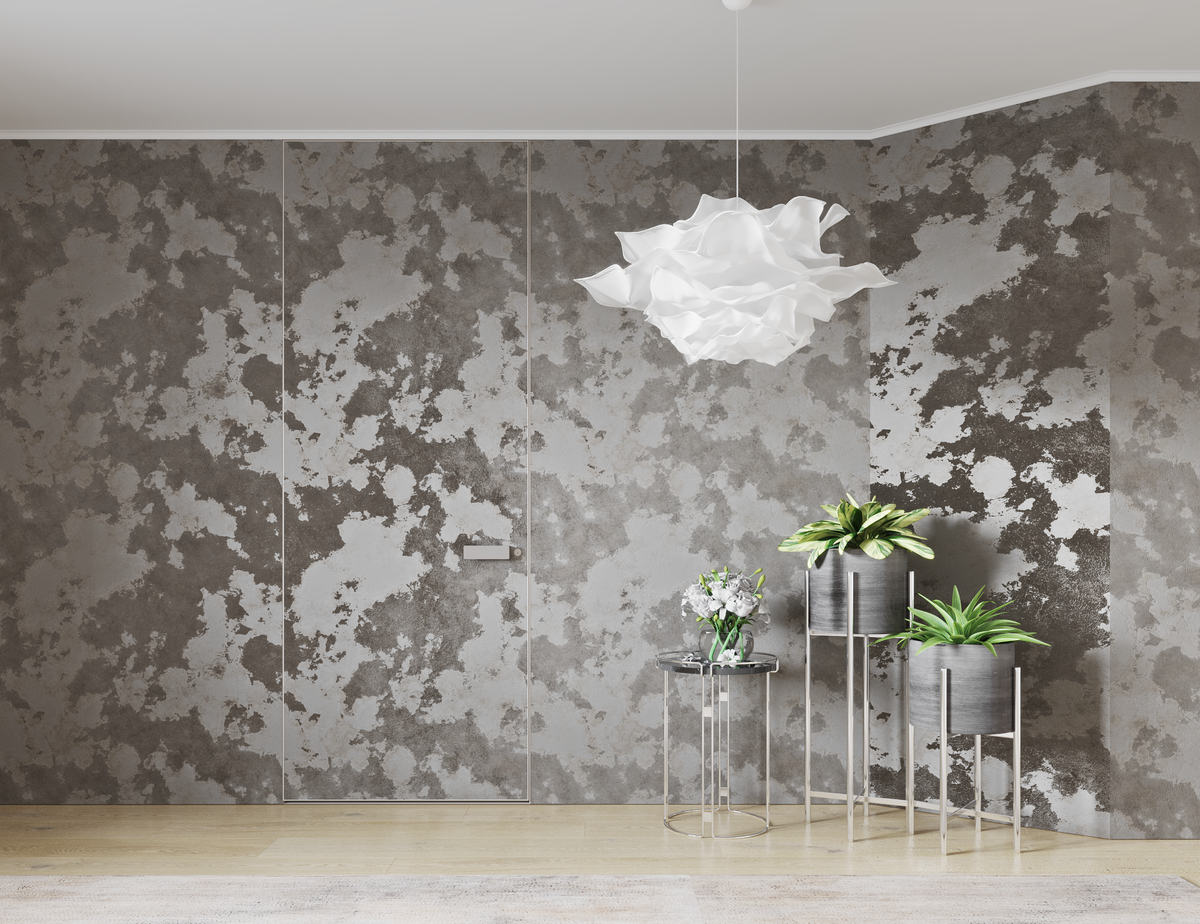 Дизайнерские варианты отделки двери любым материалом: камнем, шпоном, стеклом, под покраску. Любой цвет отделки двери скрытого монтажа по RAL или NCS