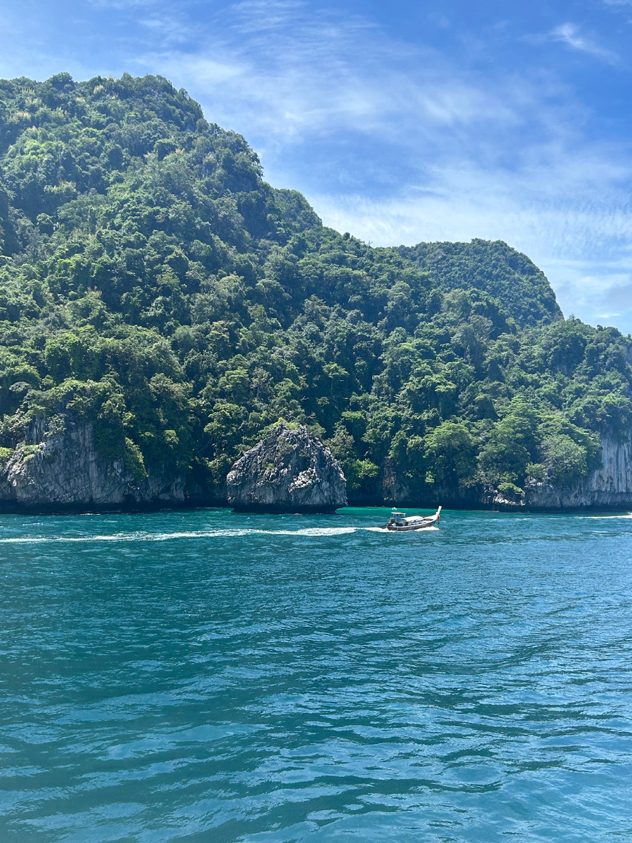 Подплываем к острову Пхи-Пхи дон