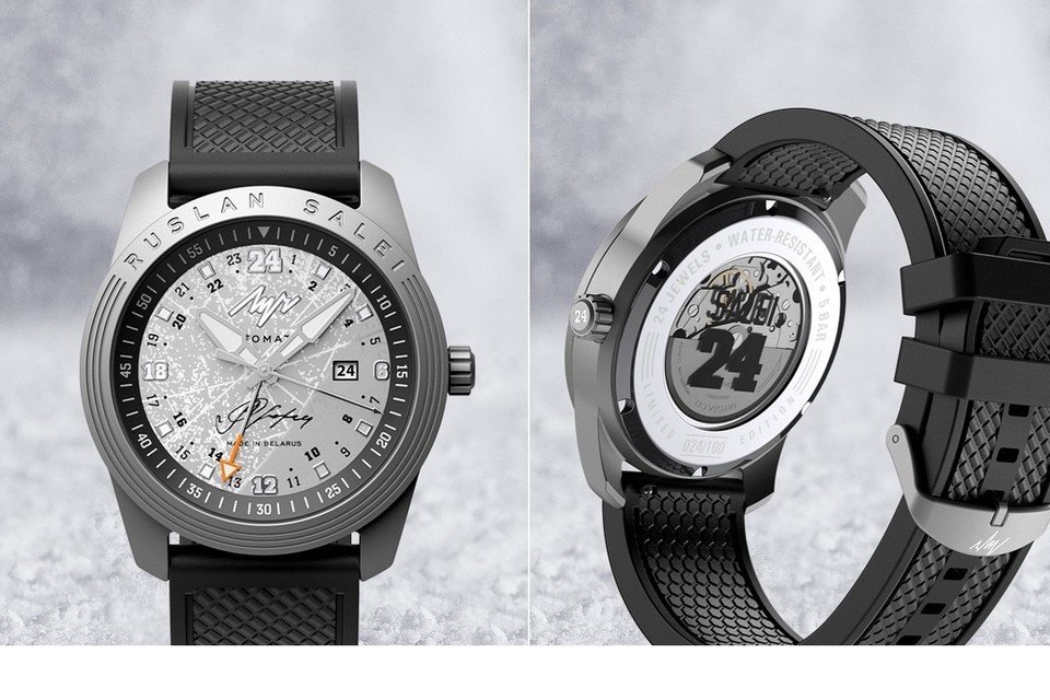    Бренд «Луч» выпускает новую лимитированную серию часов «Руслан Салей». Фото: соцсети «Луч».