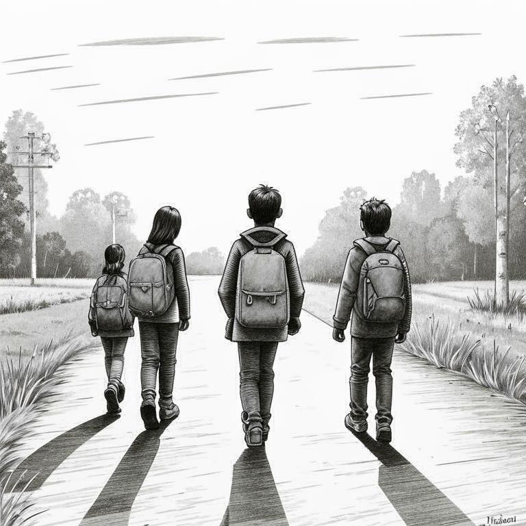    Опасный путь ежедневно предстоит детям, которые учатся в воронежской школе №92 сгенерировано ИИ GigaChat