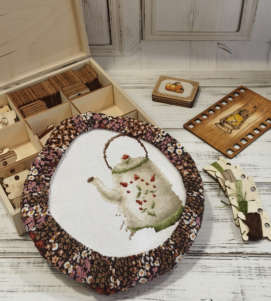 Вышивка "Хранители чая". Вышивает Ксения Kukanchik