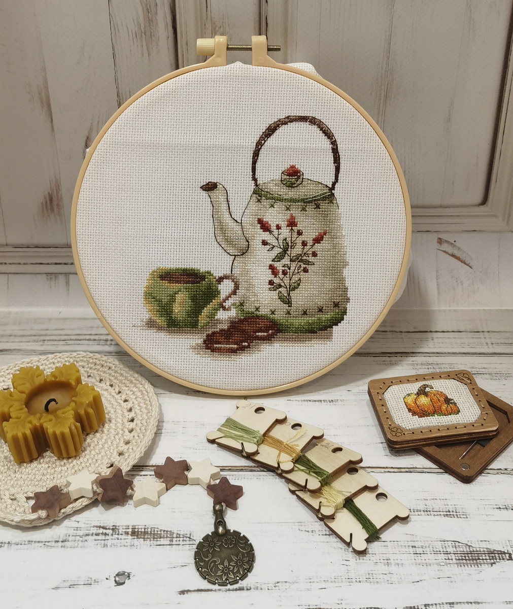 Вышивка крестиком "Хранители чая" от Andriana. Вышивает Ксения Kukanchik