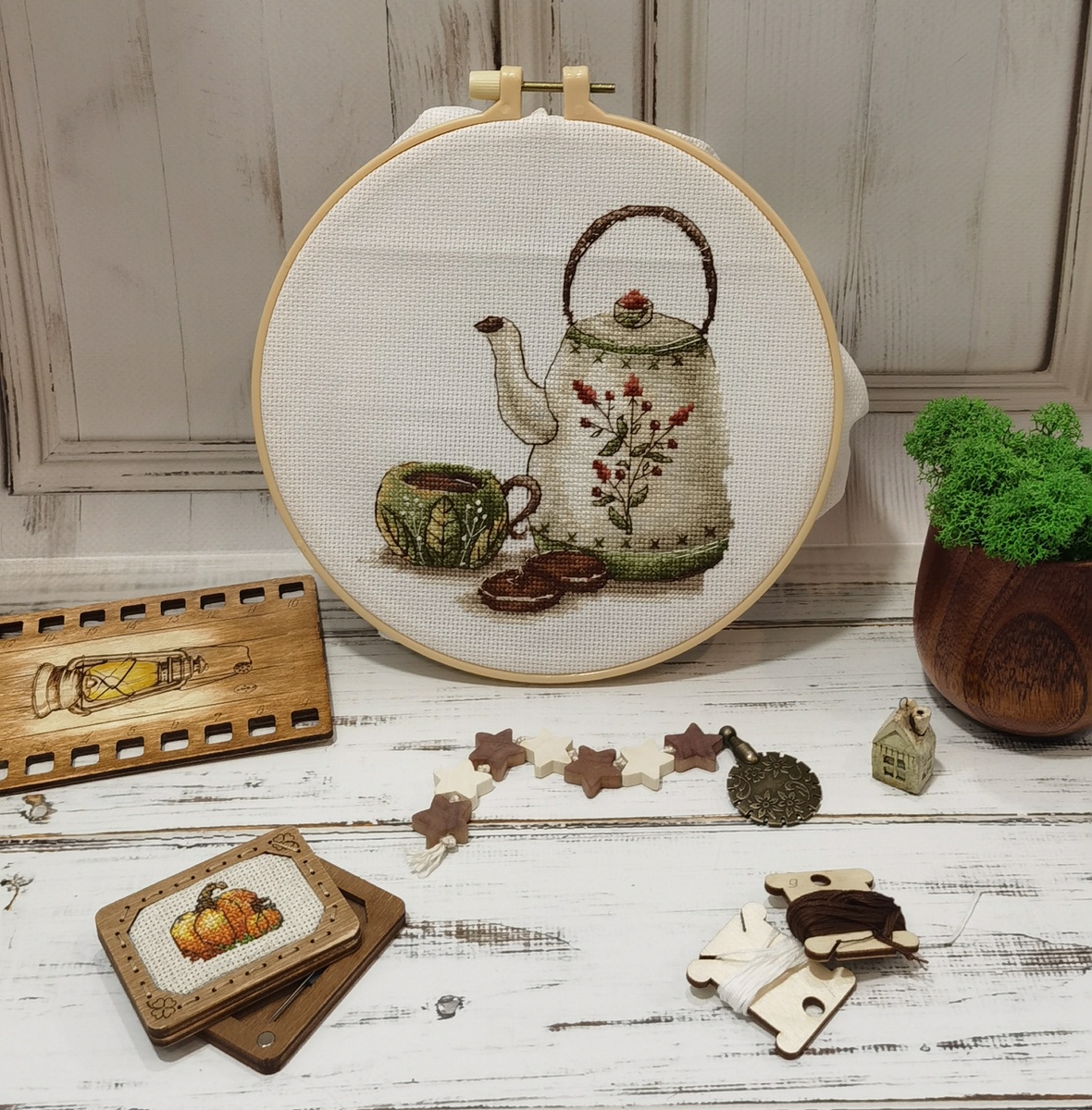 Вышивка крестиком "Хранители чая" от Andriana. Вышивает Ксения Kukanchik