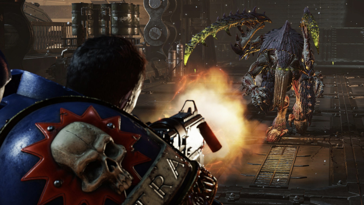 Скриншот из игры "Warhammer 40.000: Space Marine II"