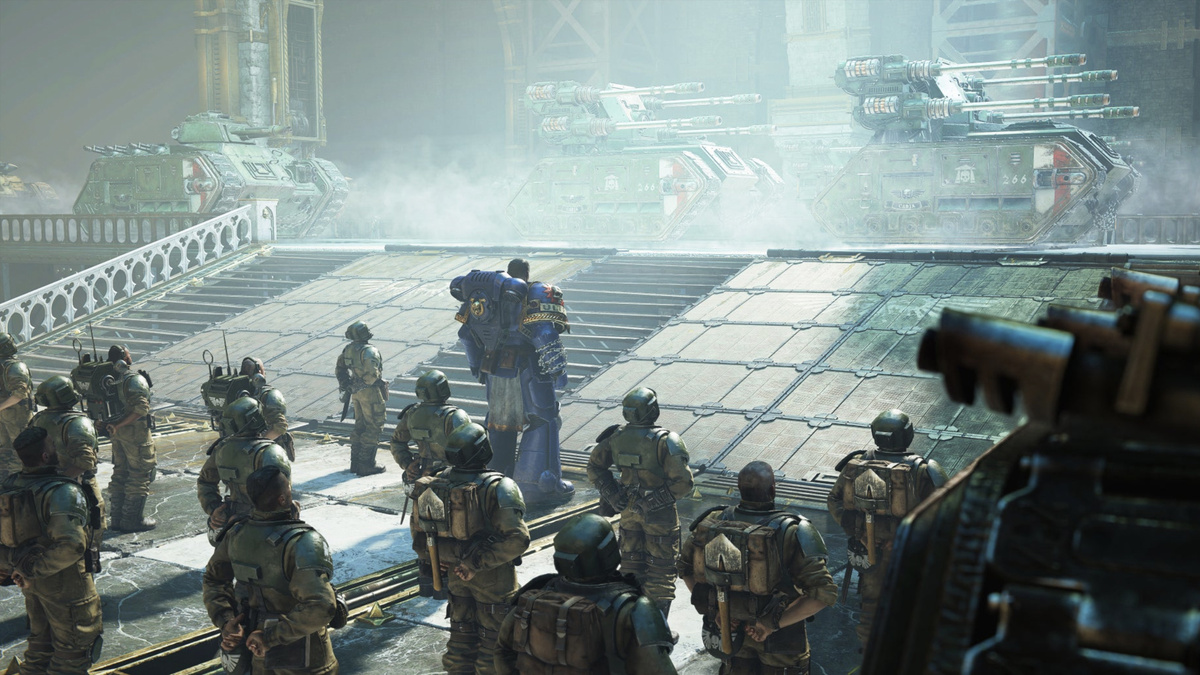 Скриншот из игры "Warhammer 40.000: Space Marine II"