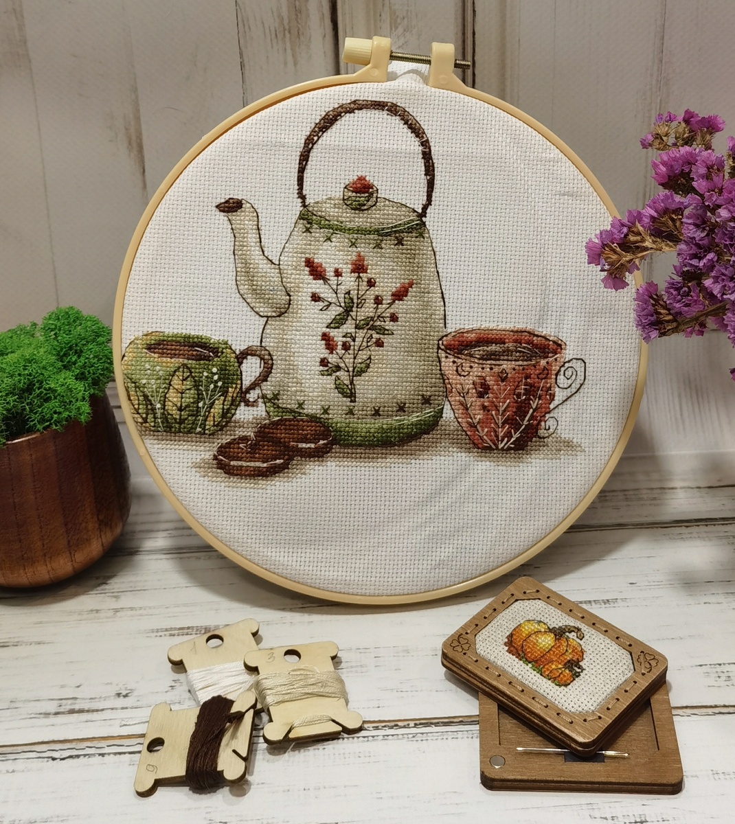 Вышивка крестиком "Хранители чая" от Andriana. Вышивает Ксения Kukanchik