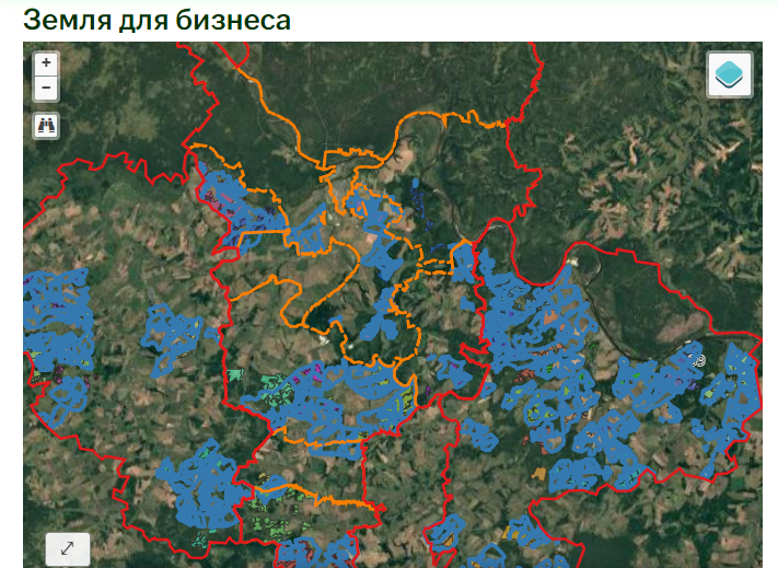 Интерактивная карта поиска обследованных территорий
