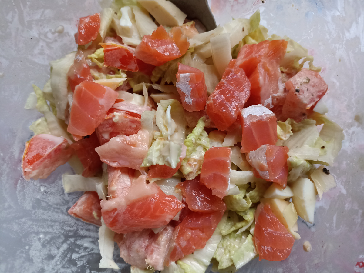 Вариант сервировки салата