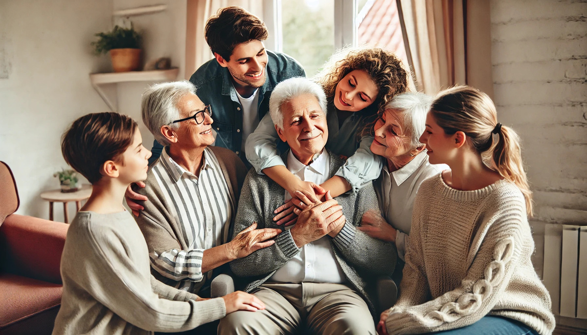 Семейное тепло: встреча поколений, наполненная любовью и заботой