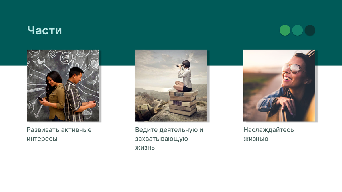 Части статьи