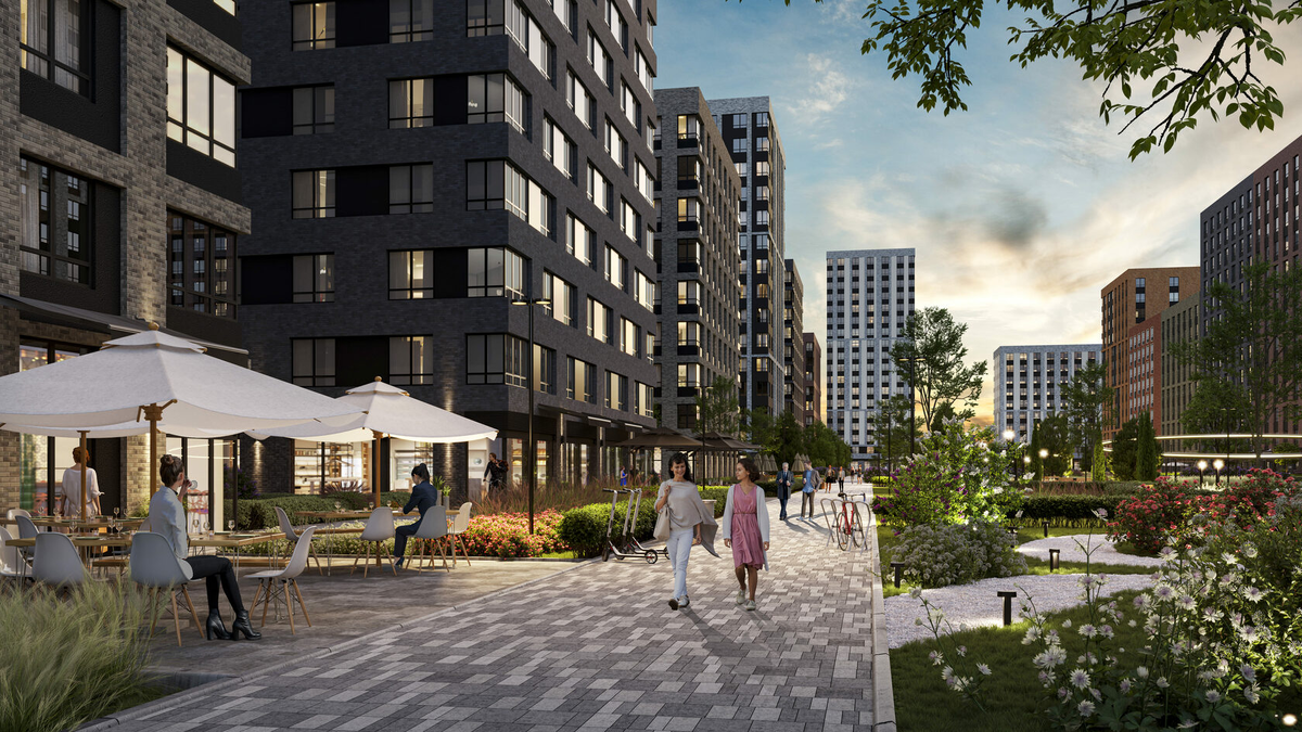 Внутренняя территория жилого комплекса «Патрики»