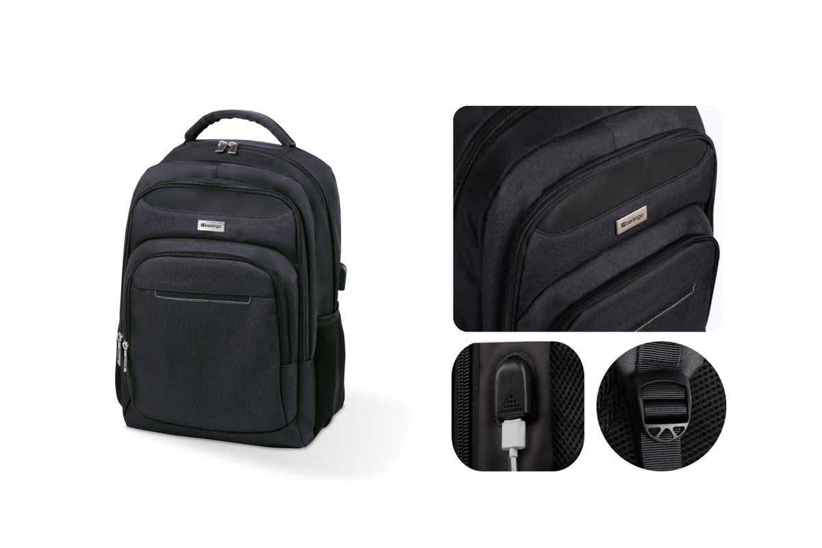 Рюкзак для ноутбука Strict black. Код для поиска на сайте «Экспресс Офиса» — 527187.