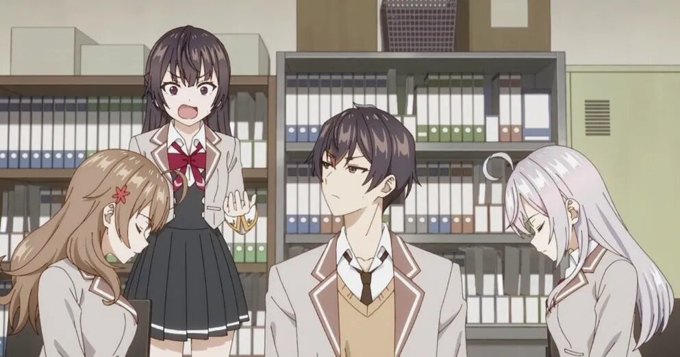 Кадр из аниме «Аля иногда кокетничает со мной по-русски»   📷