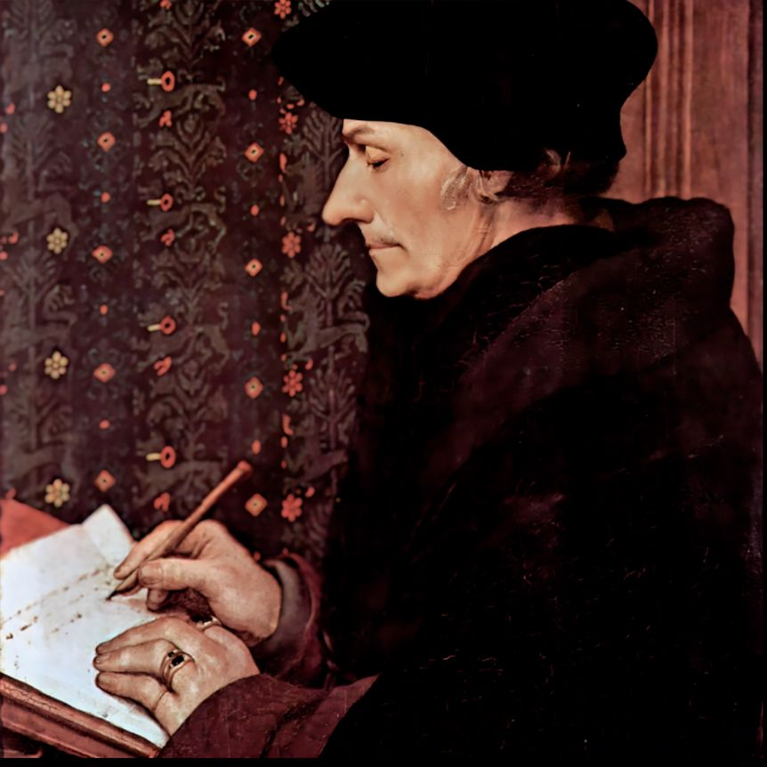 Г. Гольбейн Младший. Эразм Роттердамский. 1528., Лувр, Париж / ru.wikipedia.org