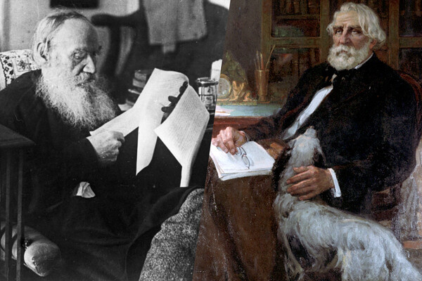 Лев Толстой и Иван Тургенев / РИА Новости
