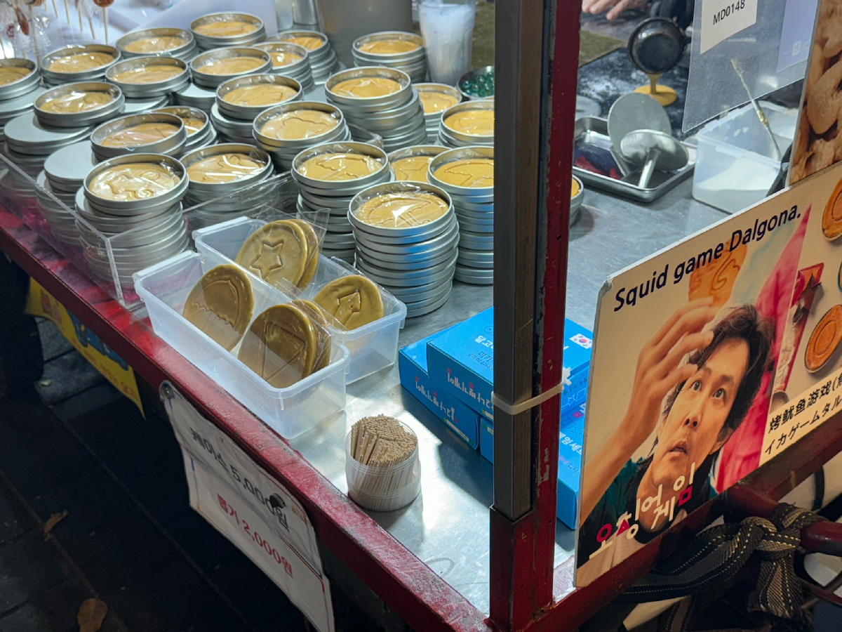 Леденцы из игры в кальмара 