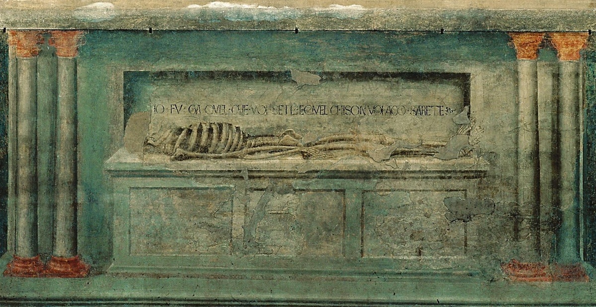 Мазаччо "Пресвятая Троица". 1425-1426. Фрагмент. 