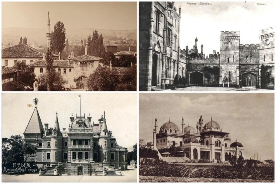 Как выглядели известные крымские дворцы 100 лет назад 