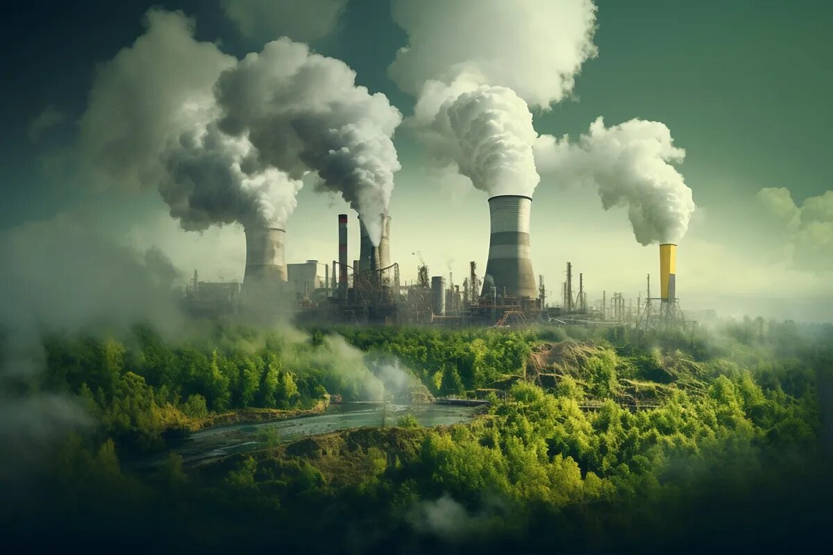 3D визуализация экологической катастрофы© ru.freepik.com