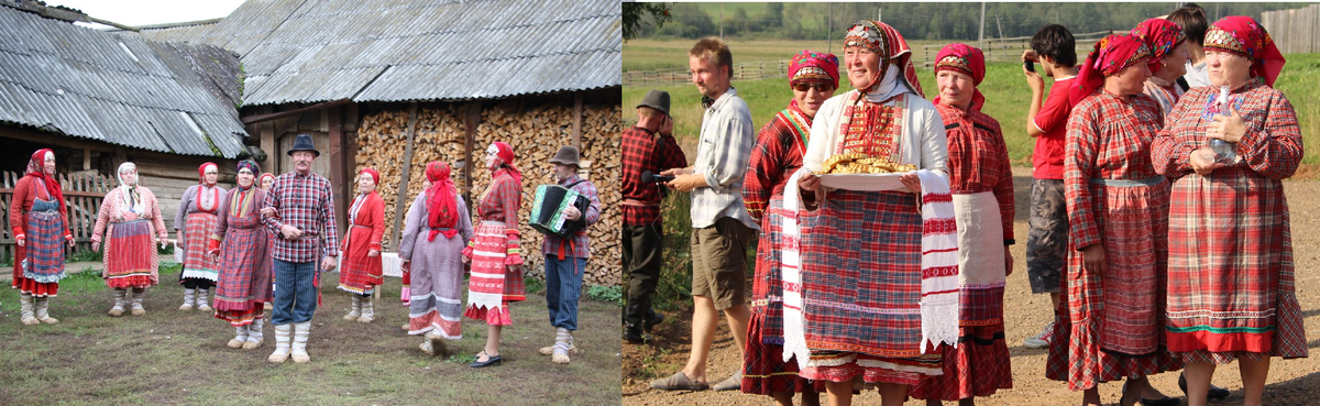 Бесермяне. Коллаж автора по фото из открытых источников