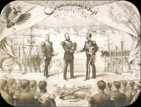 Союз России и Франции в 1891 году. С гравюры того времени