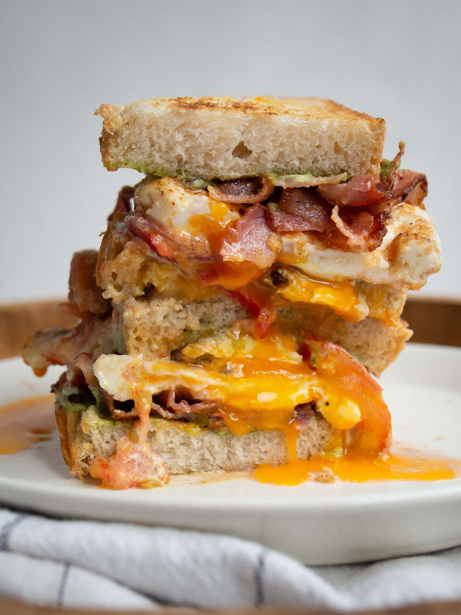 Сэндвич в разрезе, как подают в США