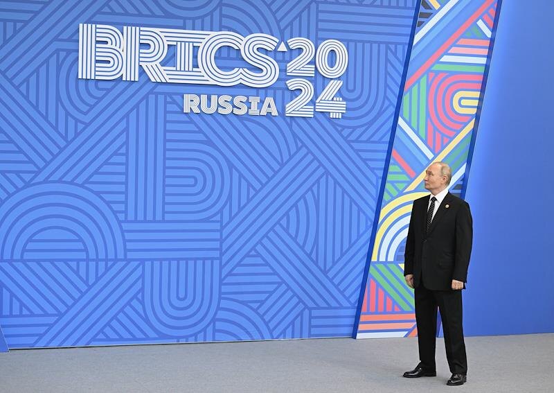 Президент России Владимир Путин на открытии саммита БРИКС в Казани, 23 октября 2024. Фото: Дмитрий Азаров/Коммерсантъ 