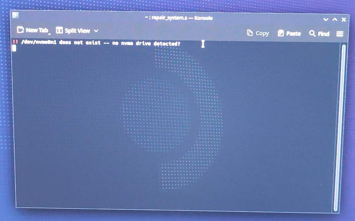 Ошибка при установке на SATA диск