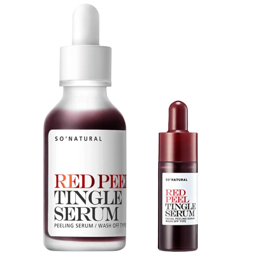 Кислотная сыворотка с тингл-эффектом So Natural Red Peel Tingle Serum