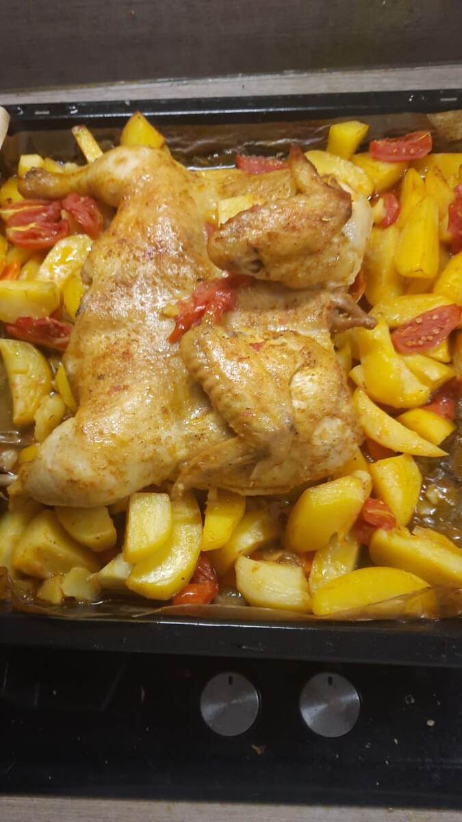 Курица с картошкой