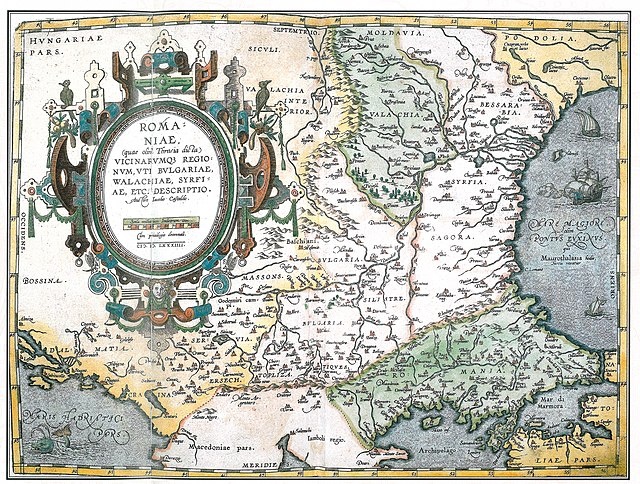 Валахия на голландской карте 1602 года. Фото является общественным достоянием.