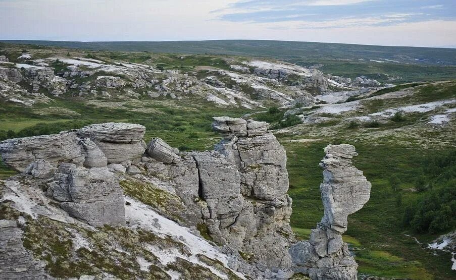 Тиманский кряж во время таянья снега