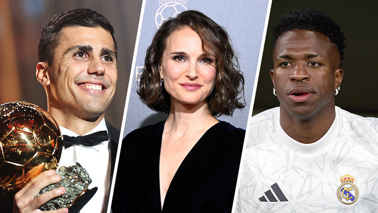    Родри, Натали Портман, Винисиус Жуниор. Global Look Press