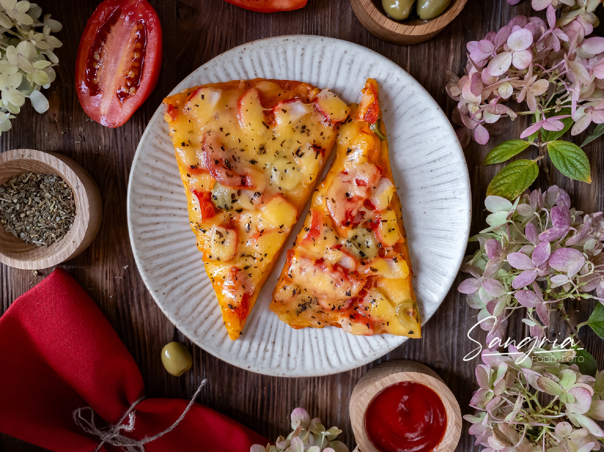 Пицца на лепёшке 