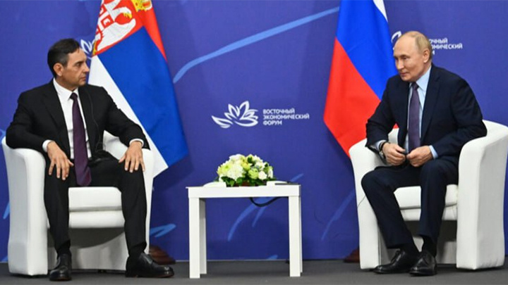    Встреча Владимира Путина и Александра Вулина. Фото: Kremlin.ru