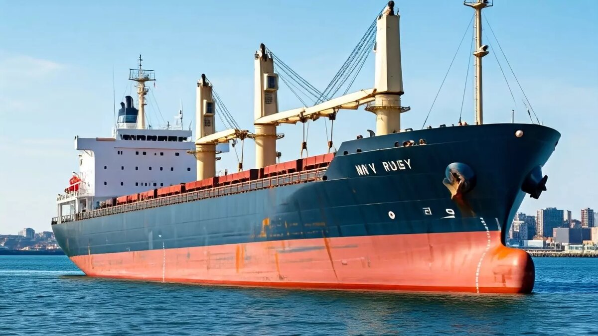 Судно с грузом из России долго не могло получить разрешение на вход в европейские порты. Фото: 1MI