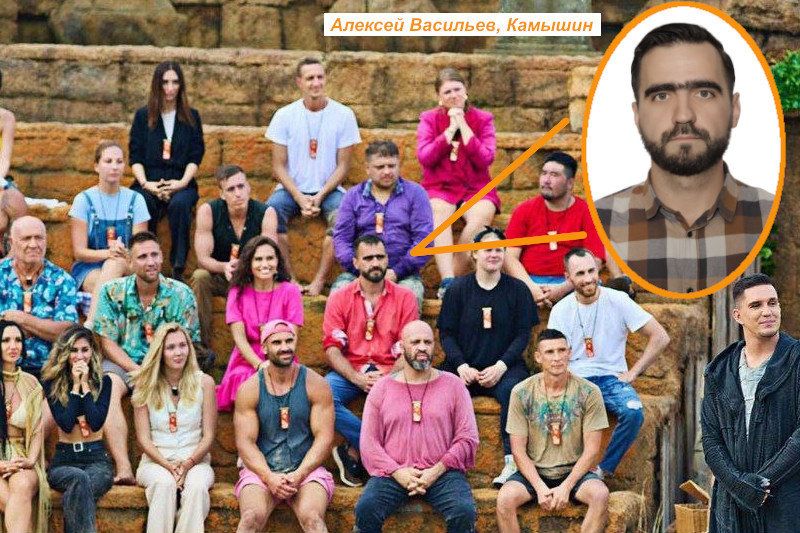    Алексей Васильев среди участников своего племени на реалити-шоу