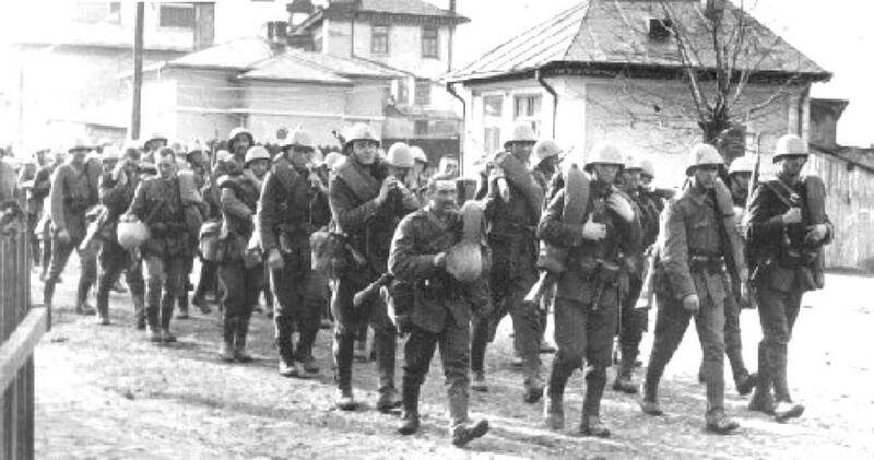 Румынские солдаты на советской земле.