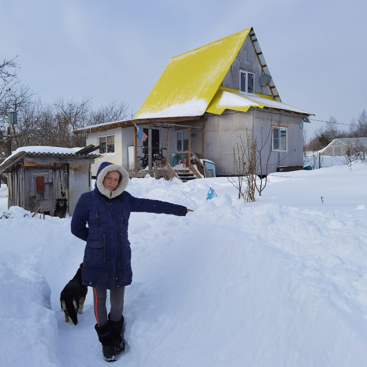 Желтая крыша стала личным солнцем
