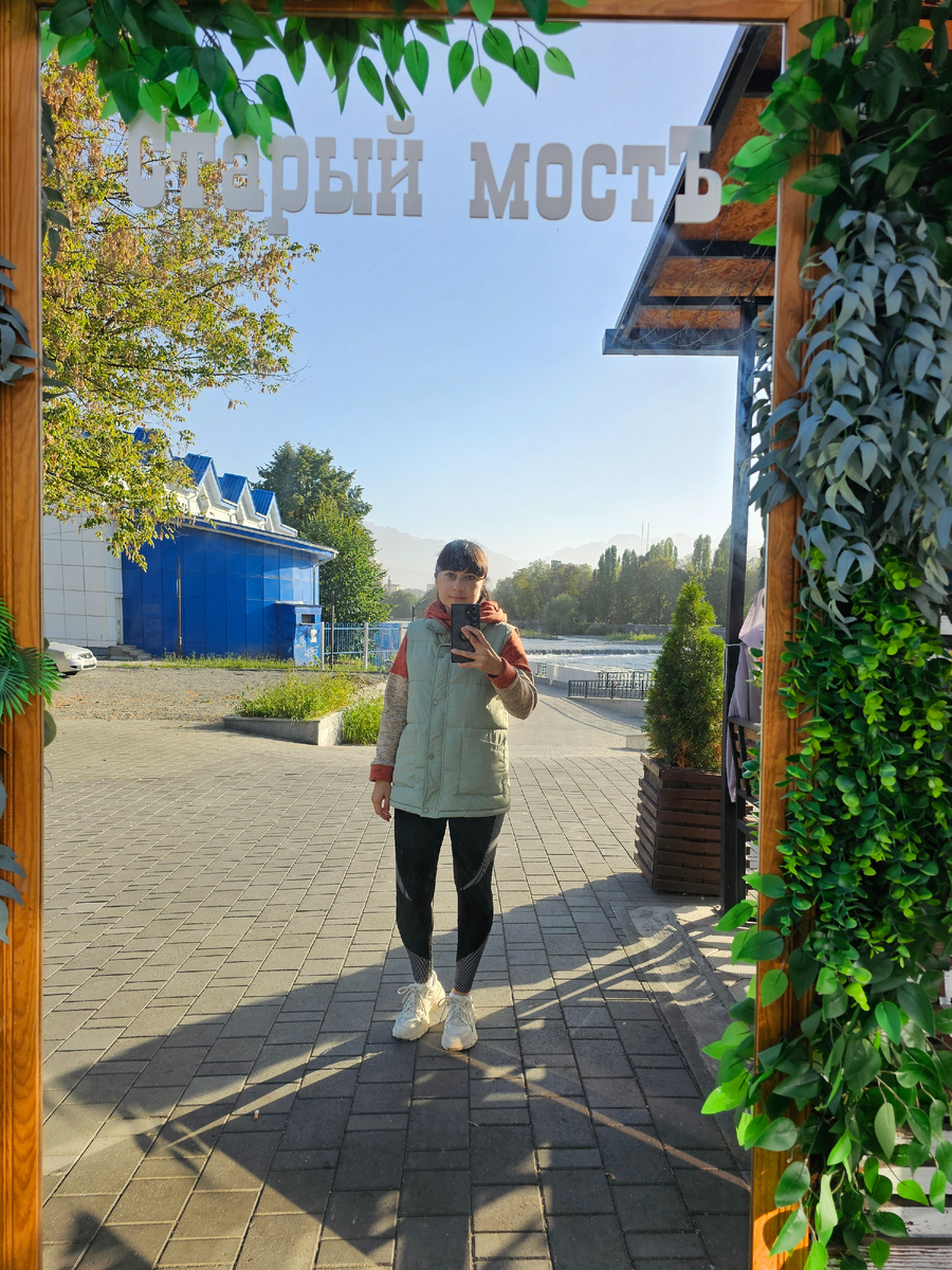 Пробежка с видом на горы очень бодрит