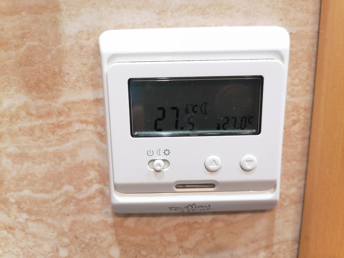 Электрические теплые полы в ванной в квартире