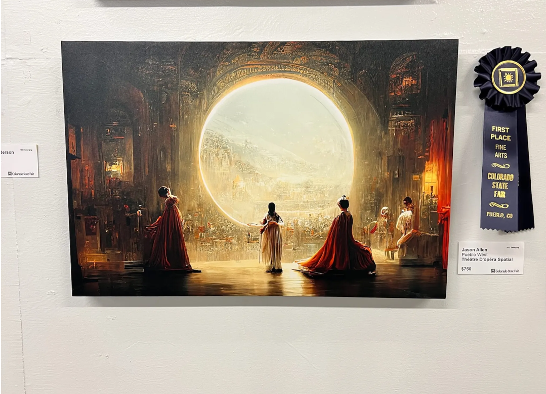 картина «Théâtre d'Opéra Spatial» получила первый приз на художественном конкурсе Digital Art/Digitally Manipulated Photography,  автор - Джейсон М. Аллен 