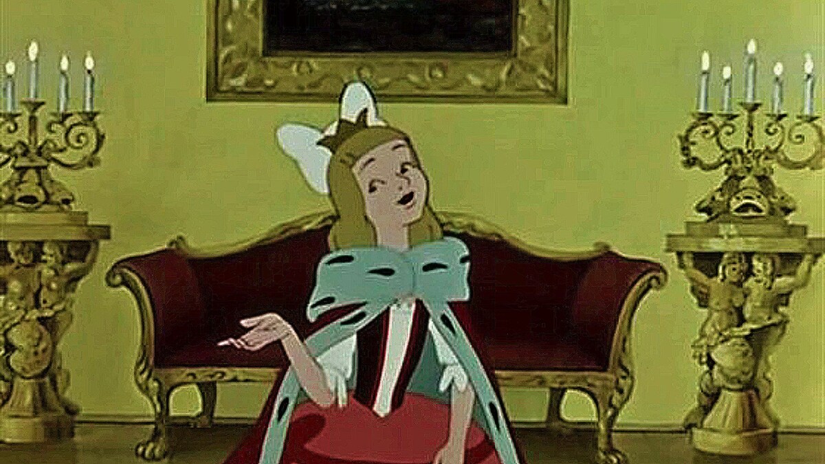 Всем молчать. Кадр из мультфильма "Двенадцать месяцев"