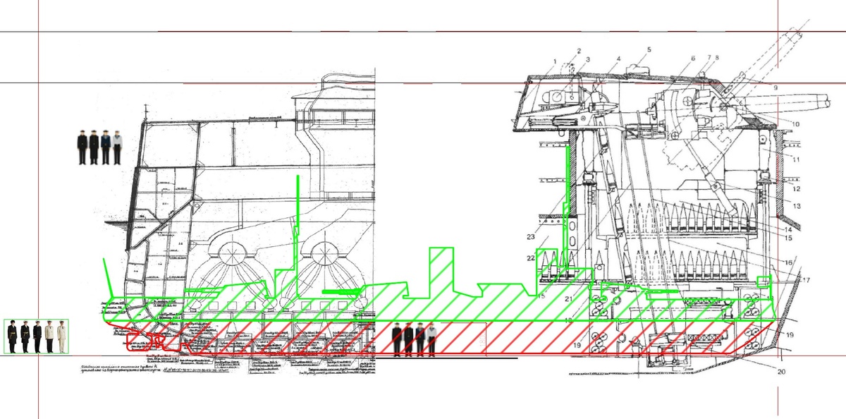 Общий вид будущей модели (М1:5) на фоне реальных чертежей "Петропавловска" в масштабе 1:1. Наш ответ "Ямато" будет длиной в 37 метров (на 10 метров больше). Для знатоков, - в "чертежах" специально допущена ошибка)) Но наша "модель" будет ещё и ходовой (плавающей). 