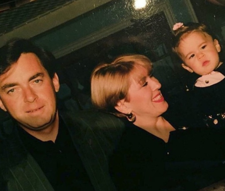 Любовь Успенская с мужем Александром Плаксиным и маленькой Татьяной